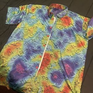 CUSTOM LOUIS VUITTON BUTTON UP